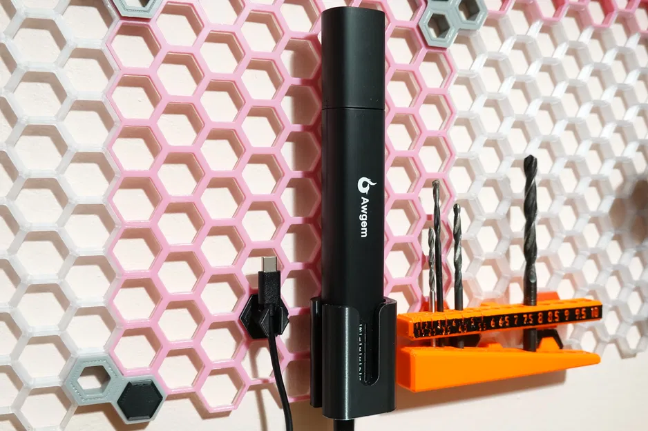 Giá treo máy cắt siêu âm Awgem KH1 cho Honeycomb Storage Wall (HSW) - Có file Fusion360 & STEP - Image 1