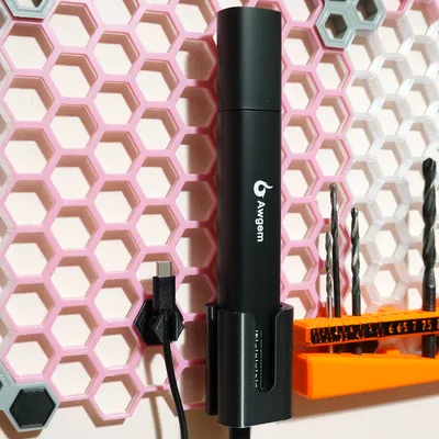 Giá treo máy cắt siêu âm Awgem KH1 cho Honeycomb Storage Wall (HSW) - Có file Fusion360 & STEP