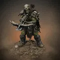 Bloodbound Realms – Orc – Boneclad Crossbow Raider (Mô hình 3D STL Dark Fantasy) - Thumbnail 1