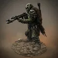 Bloodbound Realms – Orc – Boneclad Crossbow Raider (Mô hình 3D STL Dark Fantasy) - Thumbnail 2