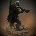 Bloodbound Realms – Orc – Boneclad Crossbow Raider (Mô hình 3D STL Dark Fantasy) - Thumbnail 3