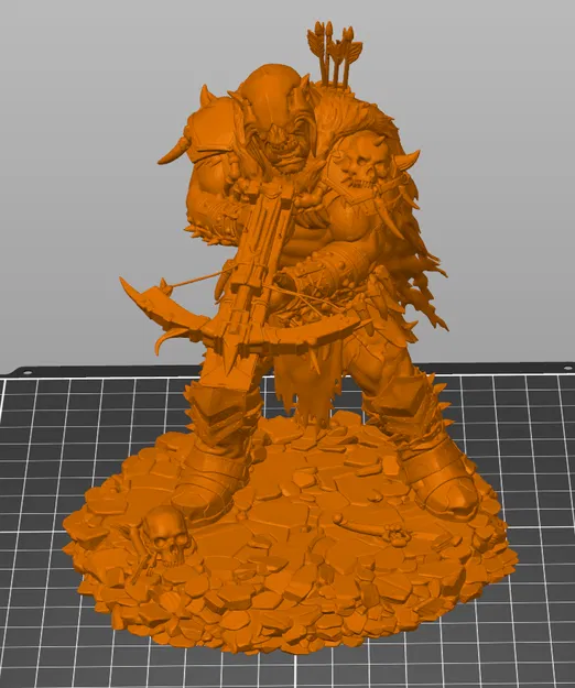 Bloodbound Realms – Orc – Boneclad Crossbow Raider (Mô hình 3D STL Dark Fantasy) - Image 5