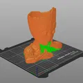 Mẫu in 3D chậu cây Groot - Decor đáng yêu cho bàn làm việc - Thumbnail 3