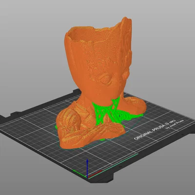 Mẫu in 3D chậu cây Groot - Decor đáng yêu cho bàn làm việc