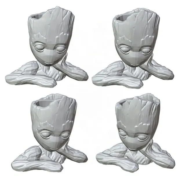 Mẫu in 3D chậu cây Groot - Decor đáng yêu cho bàn làm việc - Image 4