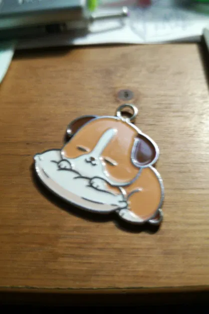 Móc khóa hình chú chó ngủ xinh xắn - File in 3D miễn phí - Image 2