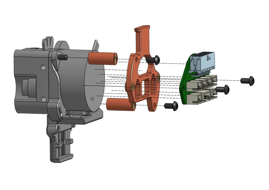 Miếng đệm đầu in cho Voron V0.1 với LGX Lite và Umbilical PCB - Image 2
