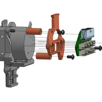 Miếng đệm đầu in cho Voron V0.1 với LGX Lite và Umbilical PCB