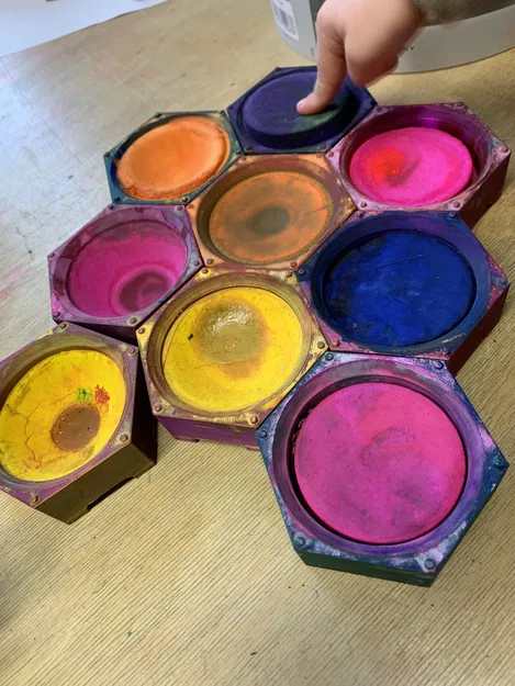 Khay Đựng Màu Nước Dạng Tròn 50mm - Thiết kế xếp chồng tiện lợi - Image 1