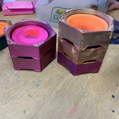 Khay Đựng Màu Nước Dạng Tròn 50mm - Thiết kế xếp chồng tiện lợi