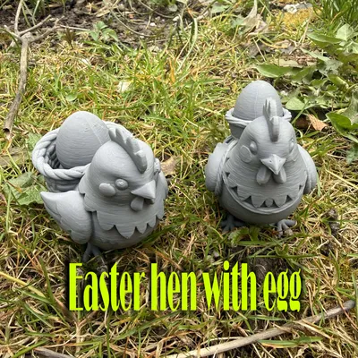 Mô hình Gà mái phục sinh cùng trứng (Easter hen with egg)