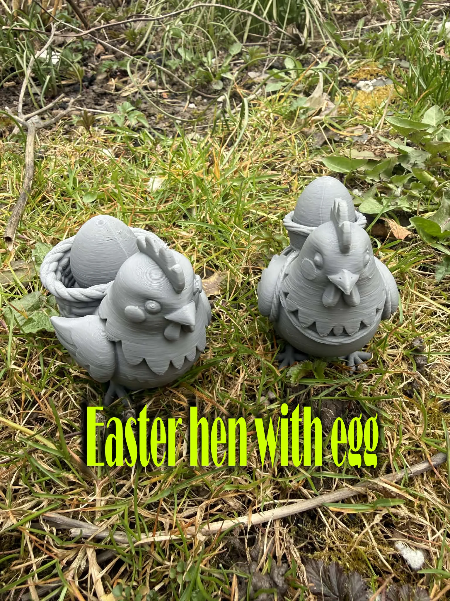 Mô hình Gà mái phục sinh cùng trứng (Easter hen with egg) 1