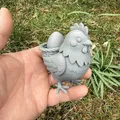 Mô hình Gà mái phục sinh cùng trứng (Easter hen with egg) - Thumbnail 2