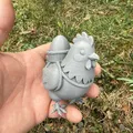 Mô hình Gà mái phục sinh cùng trứng (Easter hen with egg) - Thumbnail 3