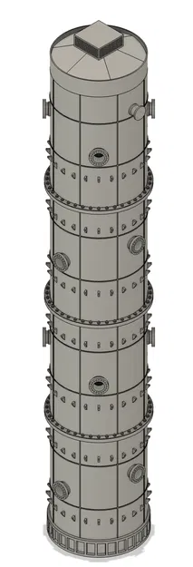 Mô hình tháp công nghiệp tỉ lệ 1:87 dùng cho sa bàn - Image 3