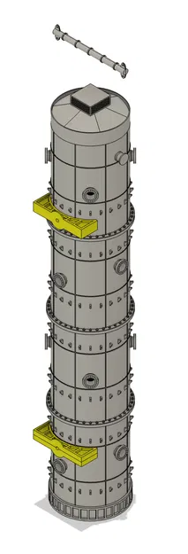 Mô hình tháp công nghiệp tỉ lệ 1:87 dùng cho sa bàn - Image 4