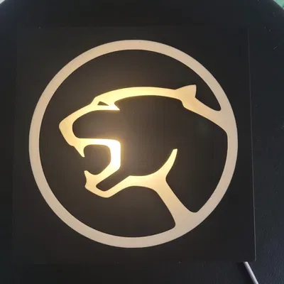 Lichtbox hình logo Mercury Cougar