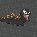 Flexi Venom Worm – Mô Hình Sâu Khớp Nối In 3D Độc Đáo - Thumbnail 4