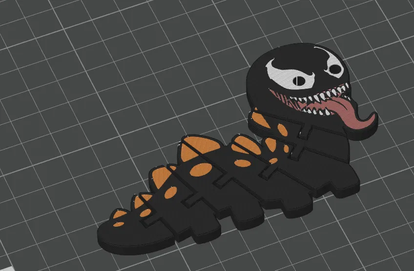 Flexi Venom Worm – Mô Hình Sâu Khớp Nối In 3D Độc Đáo - Image 5