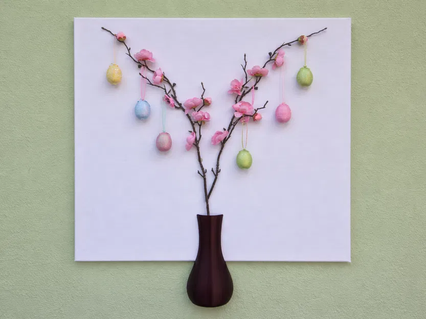 Mẫu in 3D lọ hoa treo tường tạo hiệu ứng thị giác độc đáo - Image 1