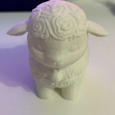 Mô hình chú cừu con trang trí ngày lễ Phục sinh dễ thương