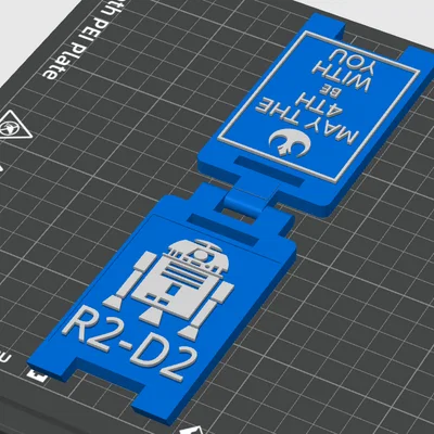 Biển báo R2-D2 Star Wars in 3D trang trí độc đáo