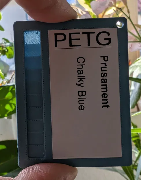 Swatch thử nhựa filament dành cho nhãn Brother P-Touch 62mm - Image 1