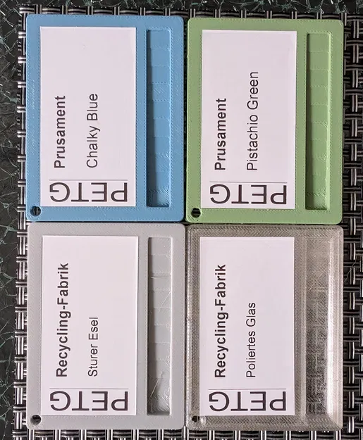 Swatch thử nhựa filament dành cho nhãn Brother P-Touch 62mm - Image 2