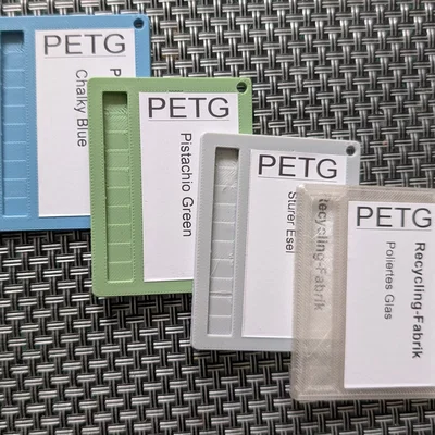 Swatch thử nhựa filament dành cho nhãn Brother P-Touch 62mm