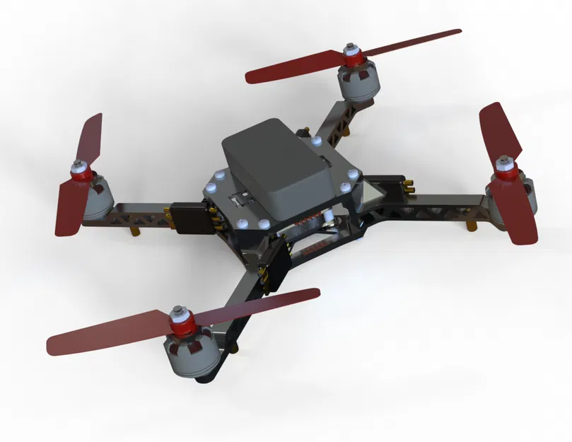 Mô hình Drone thu nhỏ – Thiết kế Quadcopter in 3D - Image 3