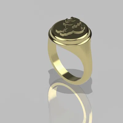 Mẫu nhẫn SAMSON thiết kế tinh tế cho in 3D