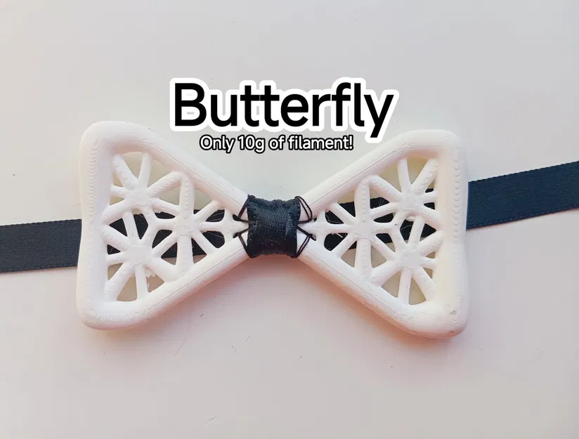 Mẫu Nơ Bướm Thời Trang In 3D Độc Đáo Cho Sự Kiện - Image 1