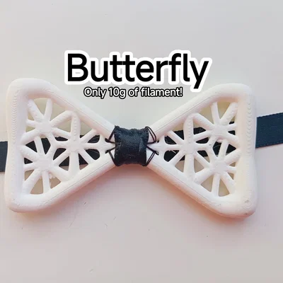 Mẫu Nơ Bướm Thời Trang In 3D Độc Đáo Cho Sự Kiện
