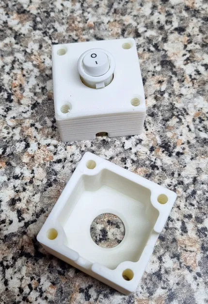 Vỏ hộp gắn nổi cho công tắc tròn 15mm - Image 2