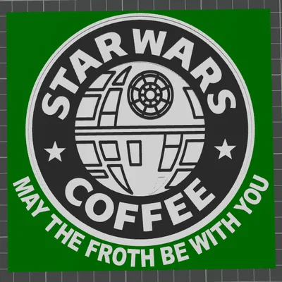 Mô hình trang trí Death Star Coffee phong cách Star Wars độc đáo