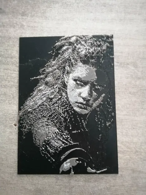 Tranh in 3D Hue Forge hình chiến binh Lagertha nghệ thuật - Image 1