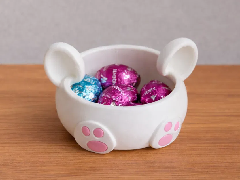Tô Đựng Kẹo Hình Thỏ Đáng Yêu - Hộp Đựng Trứng Phục Sinh - Image 1