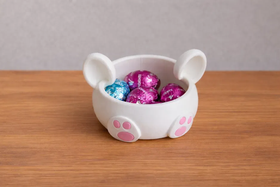 Tô Đựng Kẹo Hình Thỏ Đáng Yêu - Hộp Đựng Trứng Phục Sinh - Image 2