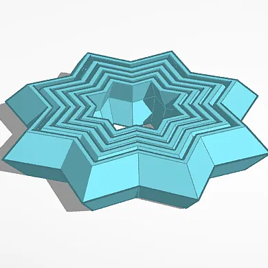 Ngôi sao thư giãn (Antistresová hvězda) - Mẫu in 3D giảm căng thẳng