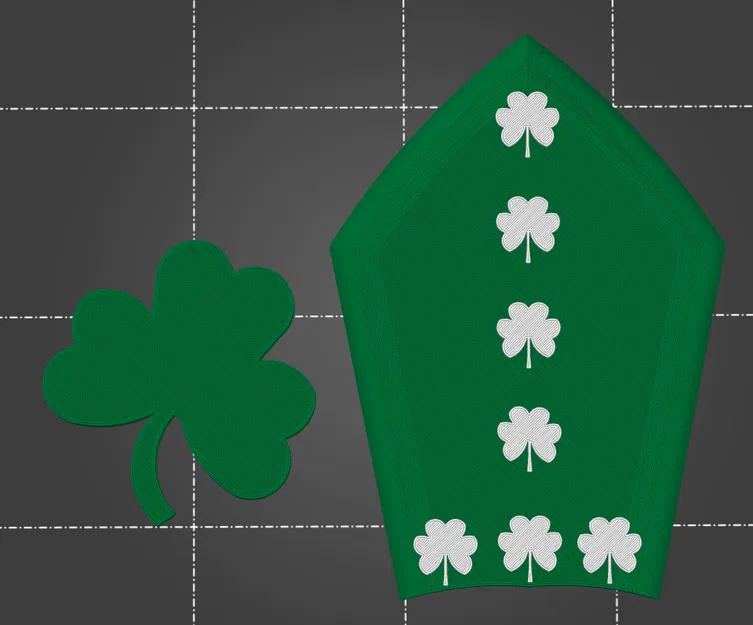 Nam châm tủ lạnh hình chiếc mũ và cỏ ba lá ngày St. Patrick - Image 1