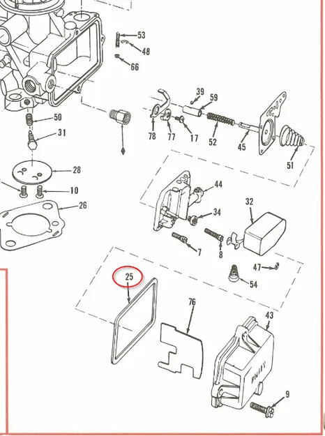 Ron đệm buồng phao Holley #G170, 1904, 1920 - Image 2