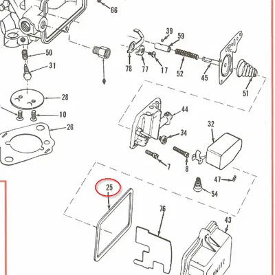 Ron đệm buồng phao Holley #G170, 1904, 1920