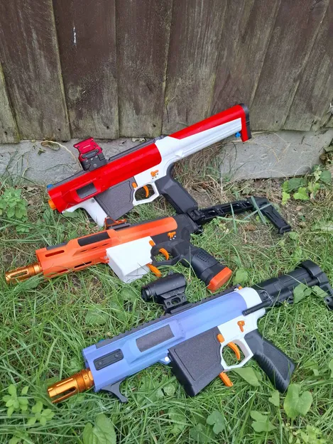 MS-GnK: Nerf Blaster Brushless 2 tầng, Solenoid, Phong cách Milsim - Cập nhật V1.1 - Image 1