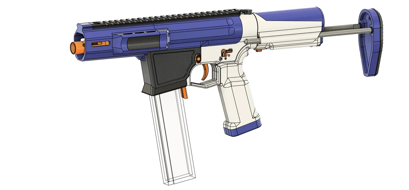 MS-GnK: Nerf Blaster Brushless 2 tầng, Solenoid, Phong cách Milsim - Cập nhật V1.1 - Image 7