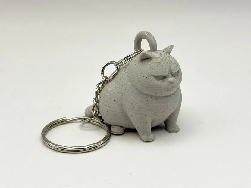 Móc khóa mèo Grumpy Cat in 3D - Phụ kiện đáng yêu cho chìa khóa - Image 1