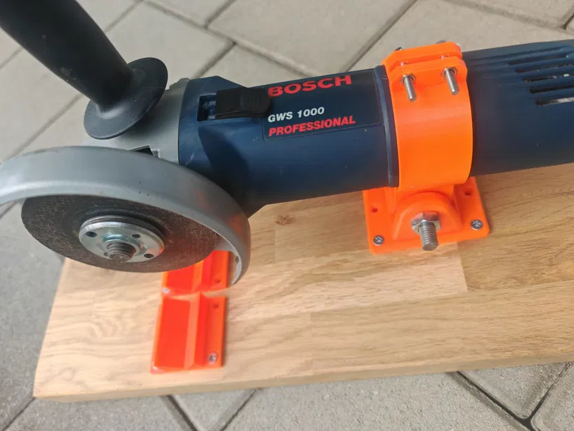 Bộ giá đỡ máy mài góc thành máy cắt bàn DIY tiện dụng - Image 1