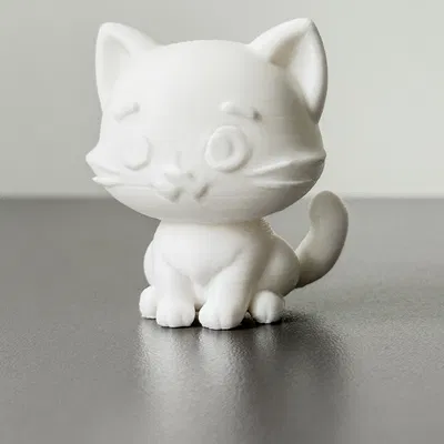 Mô hình chú mèo hoạt hình dễ thương (Cat) để bàn