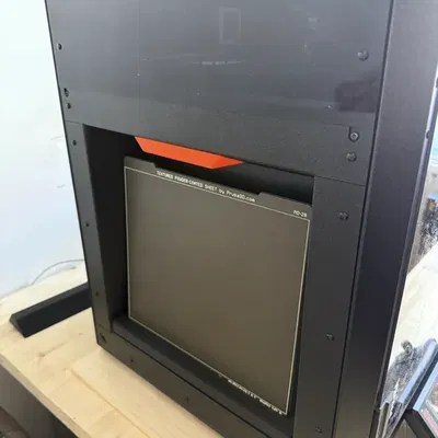 Giá treo 5 tấm build plate cho máy in Prusa Core One gọn gàng