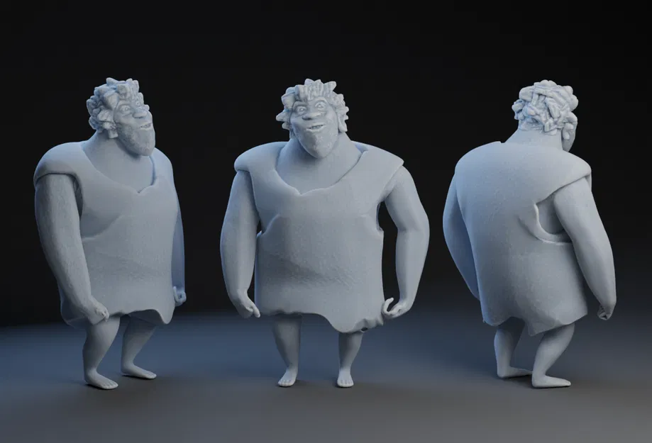 Mô hình 3D nhân vật Grug từ phim hoạt hình The Croods - Image 1