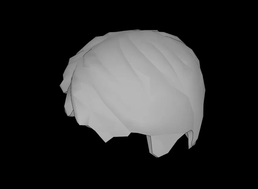 Tóc giả Minifig kiểu ngắn rẽ ngôi lệch (tương thích Lego) - Image 1